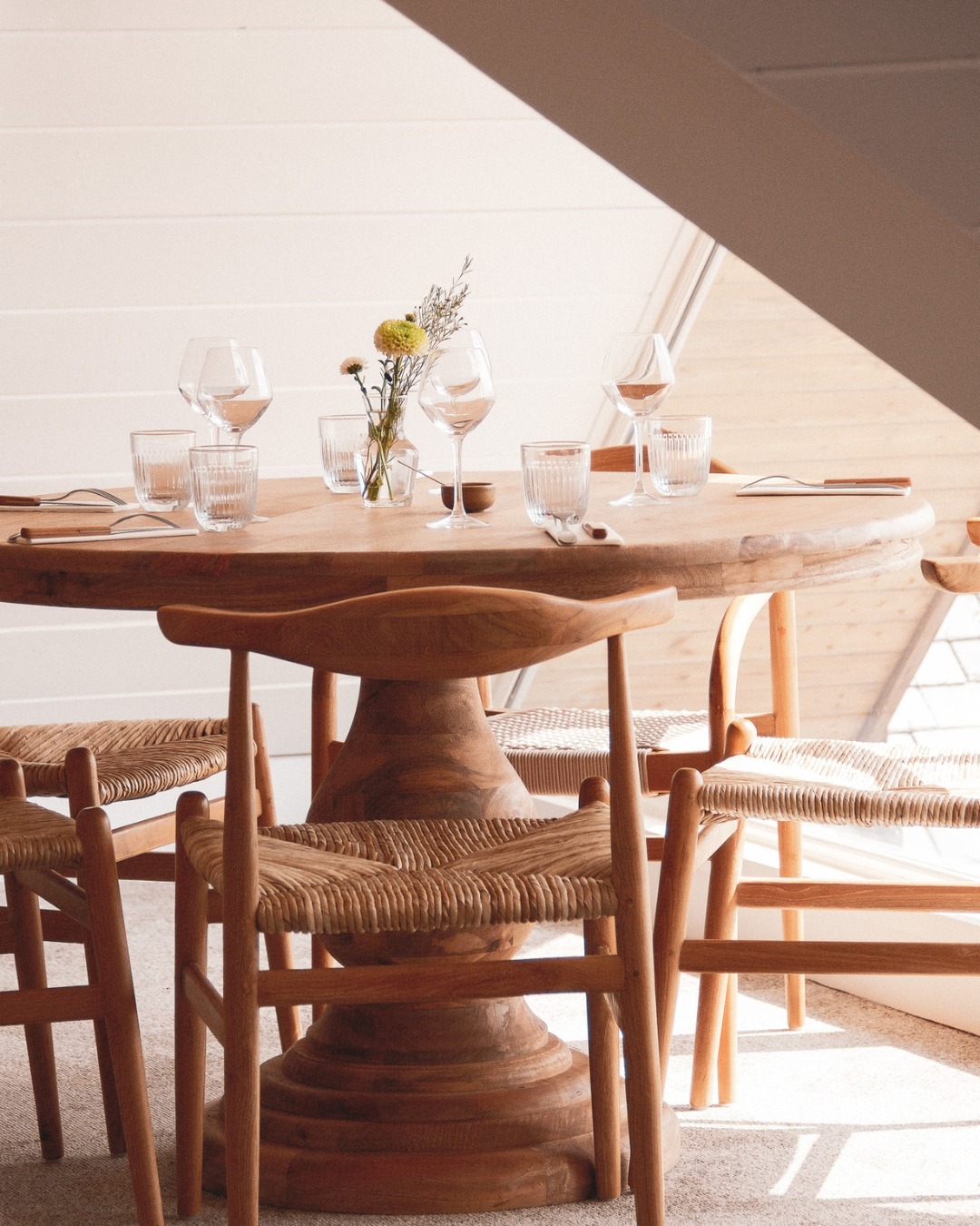 Terrasse du restaurant Le Plongeoir à Trébeurden avec vue mer